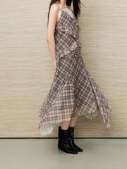 Women's Boho Girl Plaid Camisole