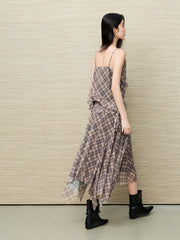Women's Boho Girl Plaid Camisole
