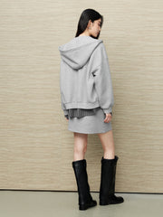 Women's Casual Collegiate Plaid Sweatshirt Jacket