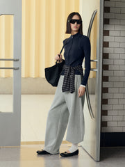 Women's Casual Seam-Detail Slim-Fit Knit Cardigan
