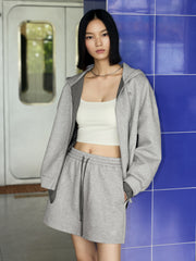 Women's  Collegiate Plaid Sweatshirt & Skirt Set