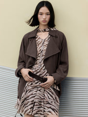 Women's Vintage Double-Breasted Trench Coat
