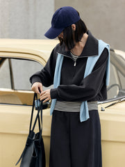 Women's Casual Sweatshirt & Tank Two-Piece Set