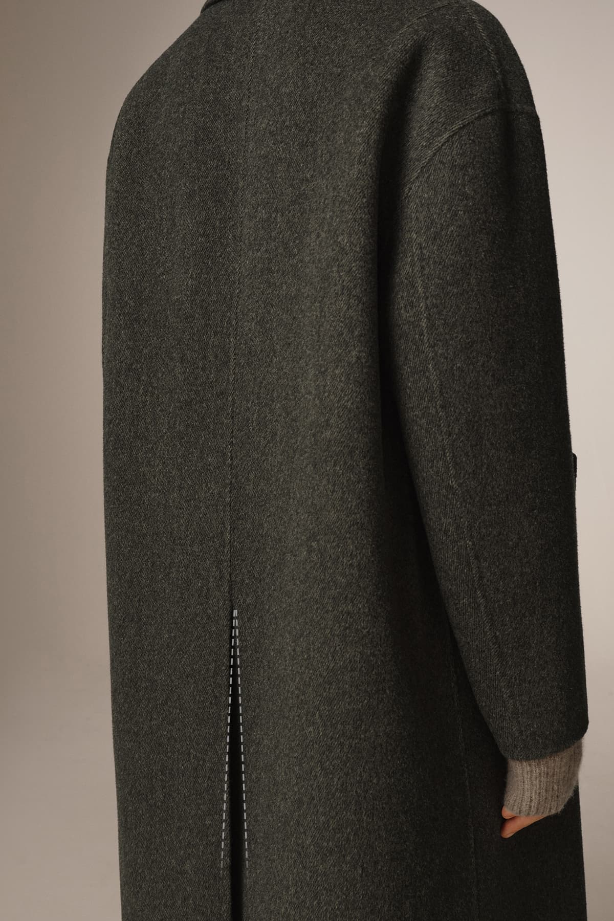 Men's Double-Breasted Alpaca Blend Coat