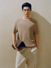 Men's Breathable Lyocell Knit T-Shirt