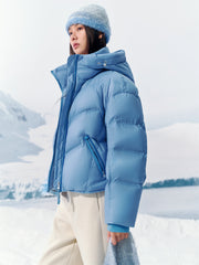 Women's Warm Waterproof Short Puffer Jacket