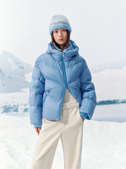 Women's Warm Waterproof Short Puffer Jacket