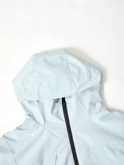 Men's Tech Athletic Silver Hooded Jacket