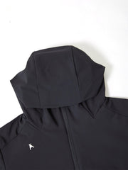 Men's Tech Athletic Black Hooded Jacket