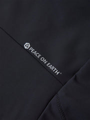 Men's Tech Athletic Black Hooded Jacket