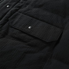 Men's Lapel Quilted Puffer Jacket