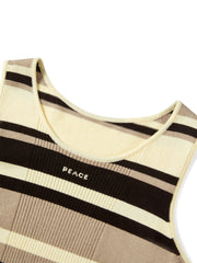 Women's Striped Tank and Knit Top Set