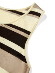 Women's Striped Tank and Knit Top Set