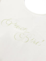 Women's Lyocell Back-Open Long Sleeve T-Shirt