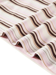 Women's Striped Embroidered Short-Sleeve T-Shirt