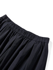 Women's Elastic Waist Bud Hem Skirt
