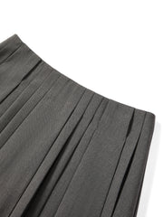 Women's High-Waist Pleated Mini Skirt