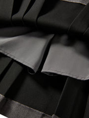 Women's High-Waist Pleated Mini Skirt