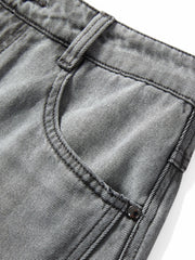 Women's Lyocell-Blend Vintage-Washed Straight Jeans