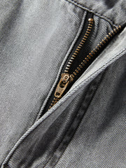 Women's Lyocell-Blend Vintage-Washed Straight Jeans