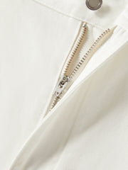 Women's Tencel Wide-Leg White Jeans  [Available only in China]
