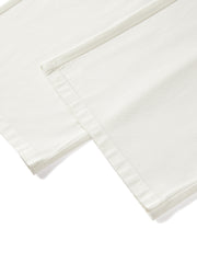 Women's Tencel Wide-Leg White Jeans  [Available only in China]