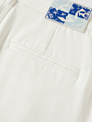 Women's Tencel Wide-Leg White Jeans  [Available only in China]