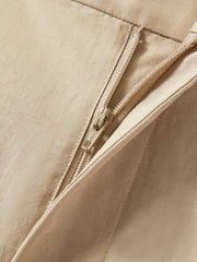 Women's Lyocell High-Waist Curved Cargo Pants