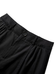 Women's Casual High-Waist Nine-Part Curved Pants