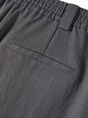 Women's Tencel Wide-Leg Curved Cut Suit Trousers