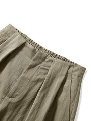 Women's wide-leg casual pants with a scarf