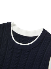 Women's Linen-Blend Paneled Sleeveless Dress