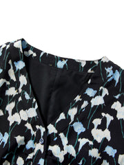 Women's Floral V-Neck Dress