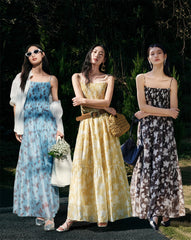 Women's Resort-Style Floral Slip Dress