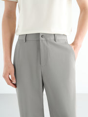 Men's Tencel Seersucker Cropped Tapered Pants