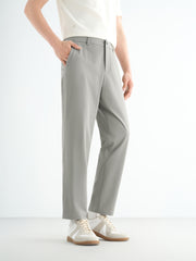 Men's Tencel Seersucker Cropped Tapered Pants