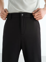 Men's Tencel Seersucker Cropped Tapered Pants