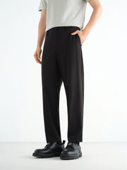 Men's Tencel Seersucker Cropped Tapered Pants