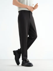 Men's Tencel Seersucker Cropped Tapered Pants