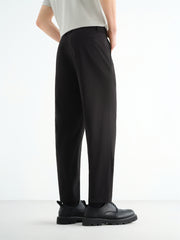 Men's Tencel Seersucker Cropped Tapered Pants