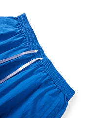 Men's Blue Casual Mid-Length Shorts
