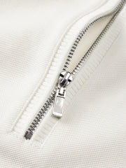 Men's Casual Zipper-Trimmed Polo