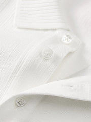 Men's Jacquard Textured Polo Shirt