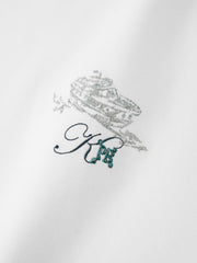 Men's slim fit embroidered short-sleeve T-shirt