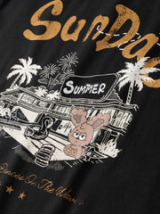 Men's Loose-Fit T-Shirt with Back Print