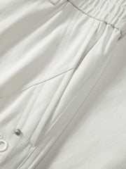 Men's Pleated Straight-Leg Cargo Pants