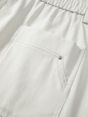 Men's Pleated Straight-Leg Cargo Pants