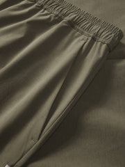 Men's Pleated Wide-Leg Cargo Pants