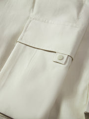 Men's Acetate Straight-Leg Cargo Pants