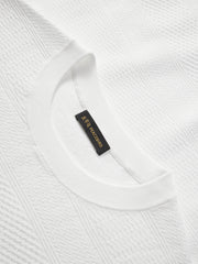 Men's Allover Textured Jacquard Knit T-Shirt